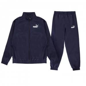 Puma Woven Tracksuit Junior Boys - Navy/White
