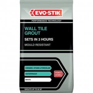 EvoStik Tile A Wall Fast Set Grout White 1.5KG