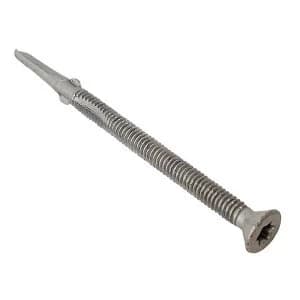 ForgeFix TechFast Timber to Steel CSK/Wing Screw No. 3 Tip 5.5 x 100mm Box 100