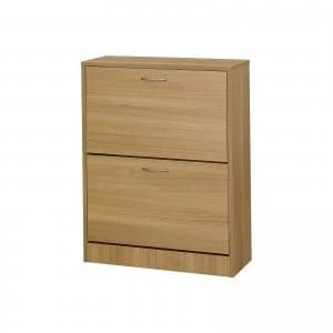 Nova Oak Effect 2 Door Shoe Cabinet WOOD