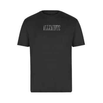 AllSaints Short Sleeve Shadow T Shirt - Black