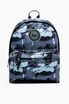 HYPE UNISEX GREY GLOOM CAMO CREST BACKPACK