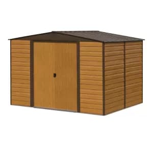 Rowlinson Woodvale 10ft x 6ft Metal Apex Garden Shed