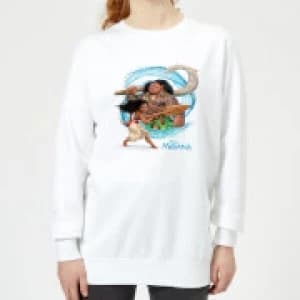 Moana Wave Womens Sweatshirt - White - 3XL
