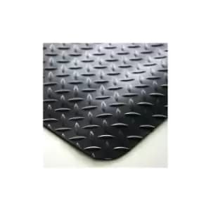 DECKPLATE anti-fatigue matting, fixed dimensions, black, 1500 x 900 mm