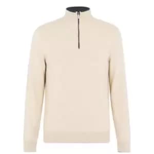 Callaway Tour Authentic Cashmere Quarter Zip Jumper Mens - Beige