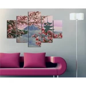 ST157 Multicolor Decorative MDF Painting (5 Pieces)
