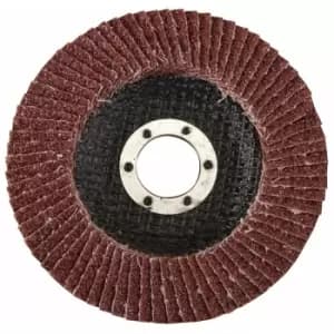 Silverline - Aluminium Oxide Flap Disc - 115mm 40 Grit