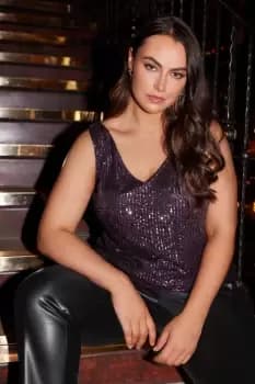 Sequin Vest Top