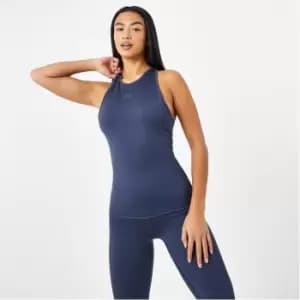 USA Pro x Courtney Black Cross Back Powerful Training Vest - Blue