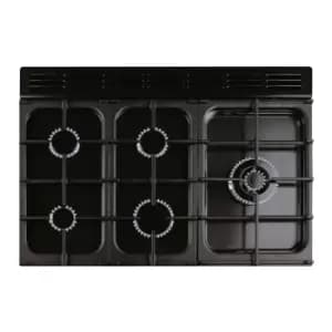 Rangemaster EDL100DFFCB/C Encore Deluxe 100cm Dual Fuel Cooker, Charcoal Black