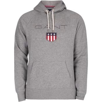 Gant Shield Pullover Hoodie mens Sweatshirt in Grey - Sizes UK XL,UK XXL