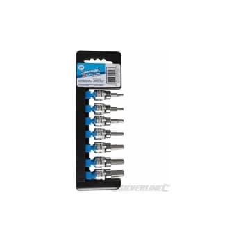 Silverline - Hex Bit Set 3/8' Drive 7pce Hex 3 - 10mm 225127