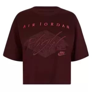 Air Jordan Essenial Boxy T-Shirt Womens - Red