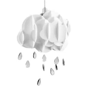 Minisun - 2 x 19495 Childrens ne Cloud & Rain Drops pp White Shade