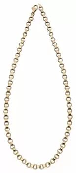 Elements Gold GN331 9k Yellow Gold Circle Bar Link Necklace Jewellery