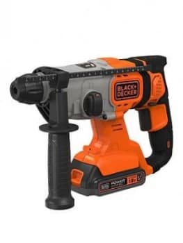 Black & Decker Black + Decker Bcd900E2K-Gb 18V Lithium Ion Sds+ Drill 2 X 2.5Ah Batteries