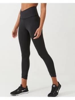 Nike Yoga Wrap Legging - Black, Size 2XL, Women