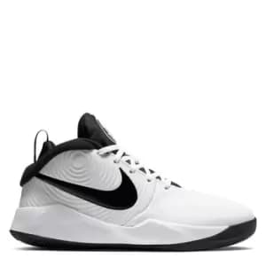 Nike Team Hustle D 9 Big Kids Basketball Shoe - White