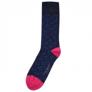 Ted Baker Elktrik Print Socks - NAVY