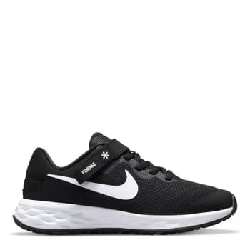 Nike Revolution 6 FlyEase Big Kids Running Shoe - Black/White