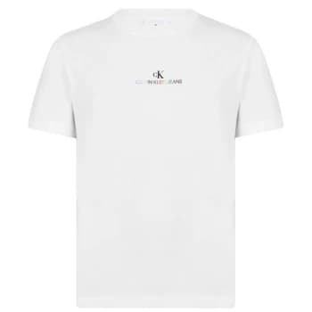 Calvin Klein Jeans Pride Logo T Shirt - Bright White