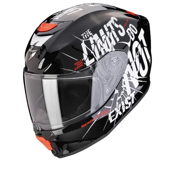 Scorpion EXO-JNR Boum Black White Full Face Helmet Size M