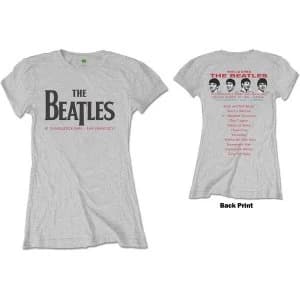 The Beatles - Candlestick Park Womens Large T-Shirt - Grey