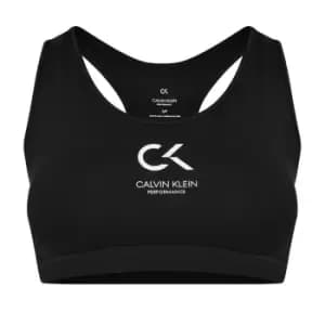 Calvin Klein Performance Racerback Sports Bra - Black