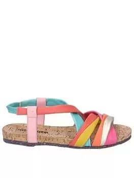 Josef Seibel Henriette 03 Flat Sandals - Multi, Size 5, Women