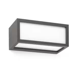 Tejo 1 Light Outdoor Wall Light Dark Grey IP54, E27
