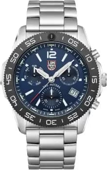 Luminox Watch Sea Pacific Diver Chronograph 3140 Black Blue Bracelet