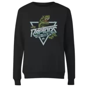 Jurassic Park Raptors On Tour Stroke Womens Sweatshirt - Black - L