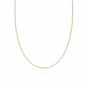 Daisy London Jewellery 18ct Gold Plated Sterling Silver Isla Tidal Twist Necklace 18Ct Gold Plate