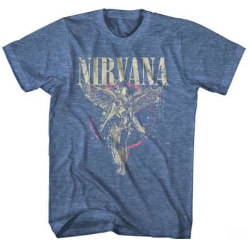 Nirvana - In Utero Unisex Medium T-Shirt - Blue