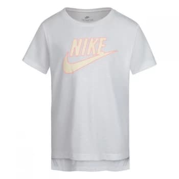 Nike High-Low Logo T-Shirt - White