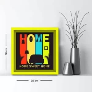 3030AHS-054 Multicolor Decorative Framed MDF Painting