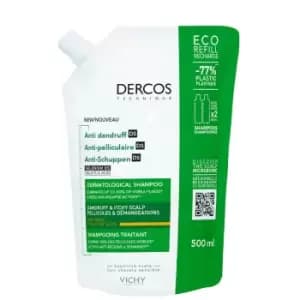 Vichy Dercos Anti-Dandruff DS Shampoo Eco Refill for Dry Hair 500ml