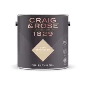 Craig & Rose Chalky Emulsion Deep Sung Cream - 2.5L