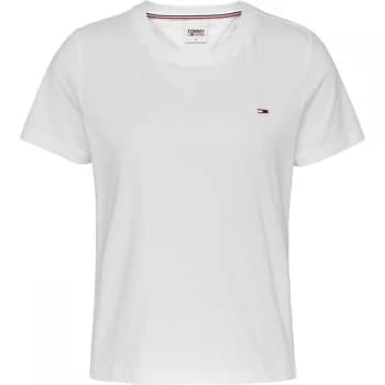 Tommy Jeans Tjw Regular Jersey C Neck - White