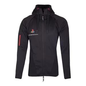Sony Playstation Tech19 Male Small Full Length Zipper Hoodie - Black