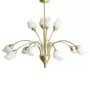 Rimini Pendant 12 Light G9 Satin Brass