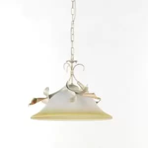 Lucrezia Dome Pendant Ceiling Light, Ivory