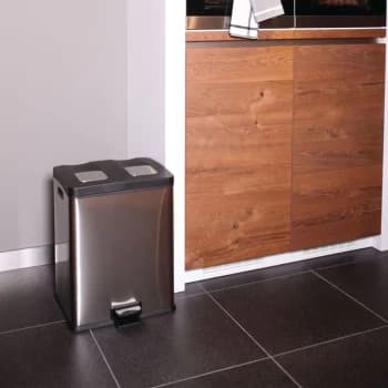 EKO - Step Bin Rejoice 2x30 L Matte Silver - Silver