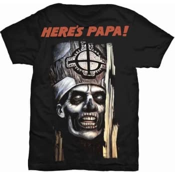 Ghost - Here's Papa Unisex Large T-Shirt - Black