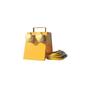 4-Way Junction Box C/W 5M Cable & Plug 110V