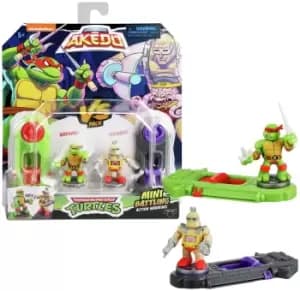 TMNT Akedo Raphel Vs Kraang Figures