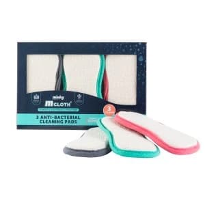 Minky M Cloth Anti-Bacterial Cleaning Pads - 3 Pack