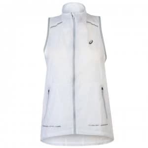 Asics Sleeveless Running Vest Ladies - Mid Grey/White