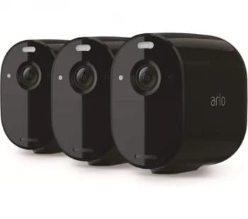 ARLO Essential Spotlight VMC2030B-100EUS Full HD WiFi Security Camera - Black, Pack of 3, Black